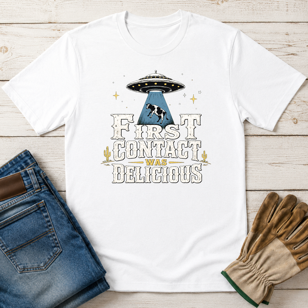 First Contact Cow T-Shirt