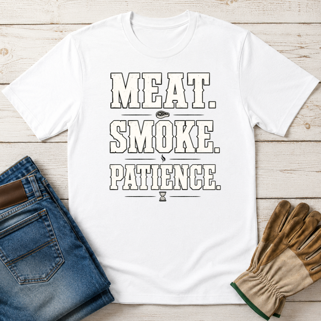 Meat Smoke Patience T-Shirt