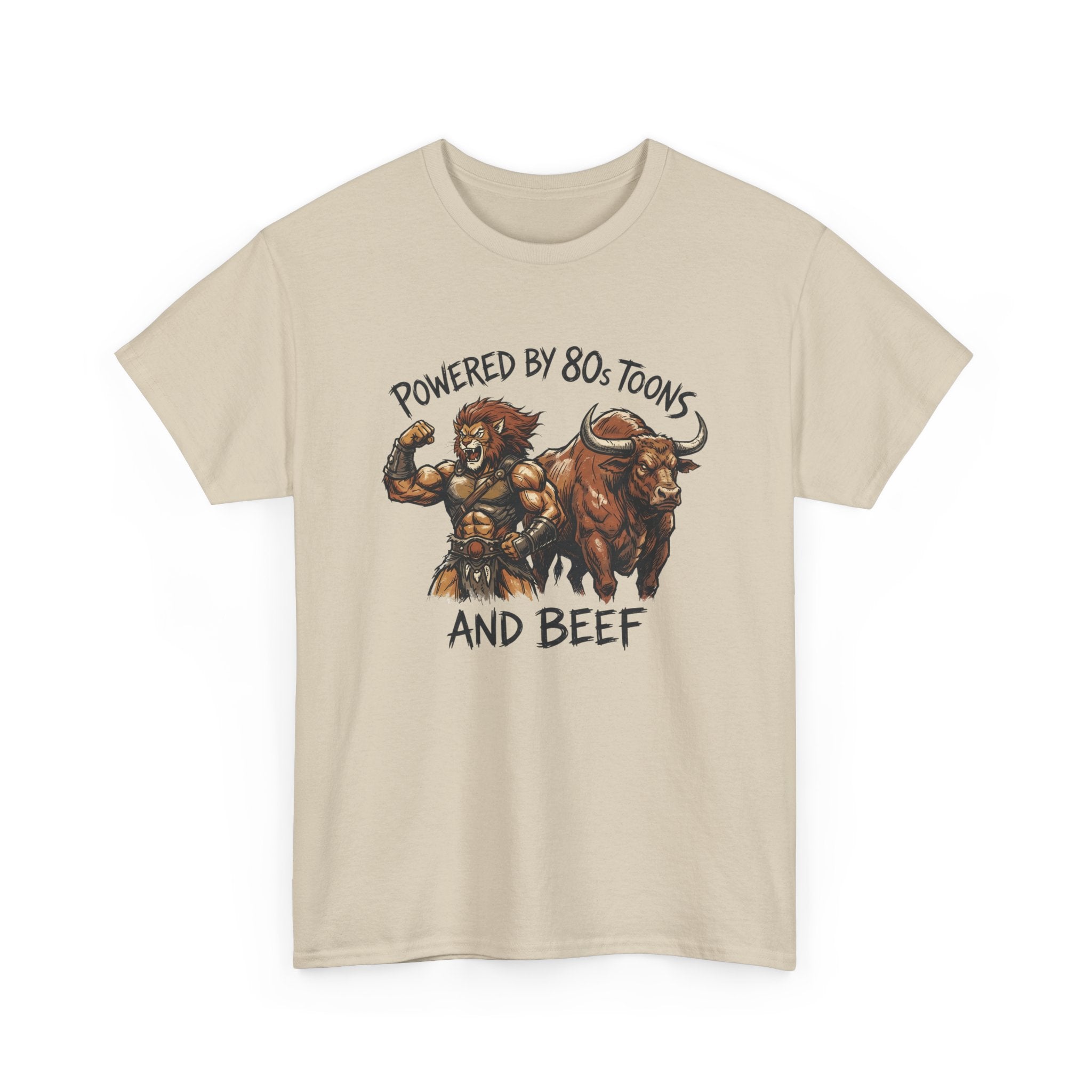 Powered by 80s Cartoons and Beef T-Shirt