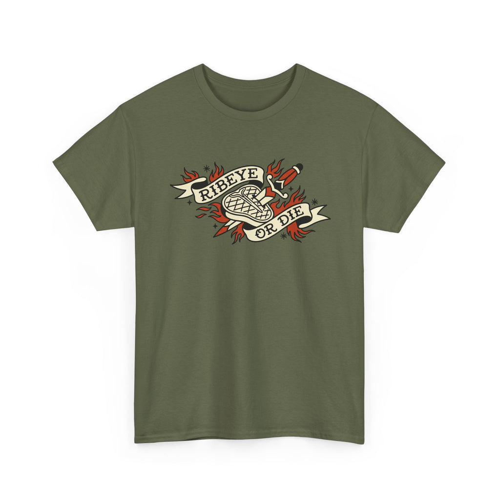 Ribeye or Die Tattoo T-Shirt