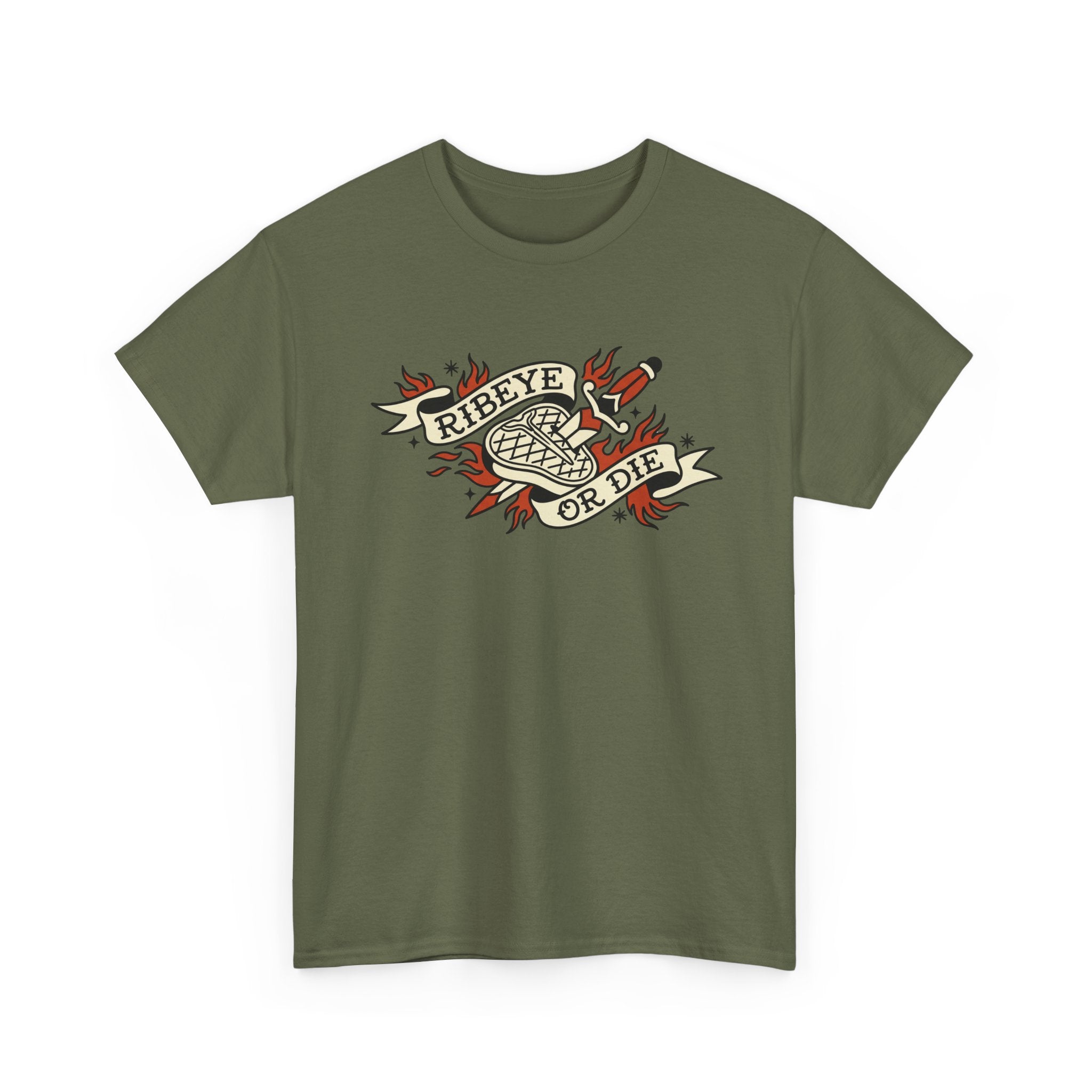 Ribeye or Die Tattoo T-Shirt