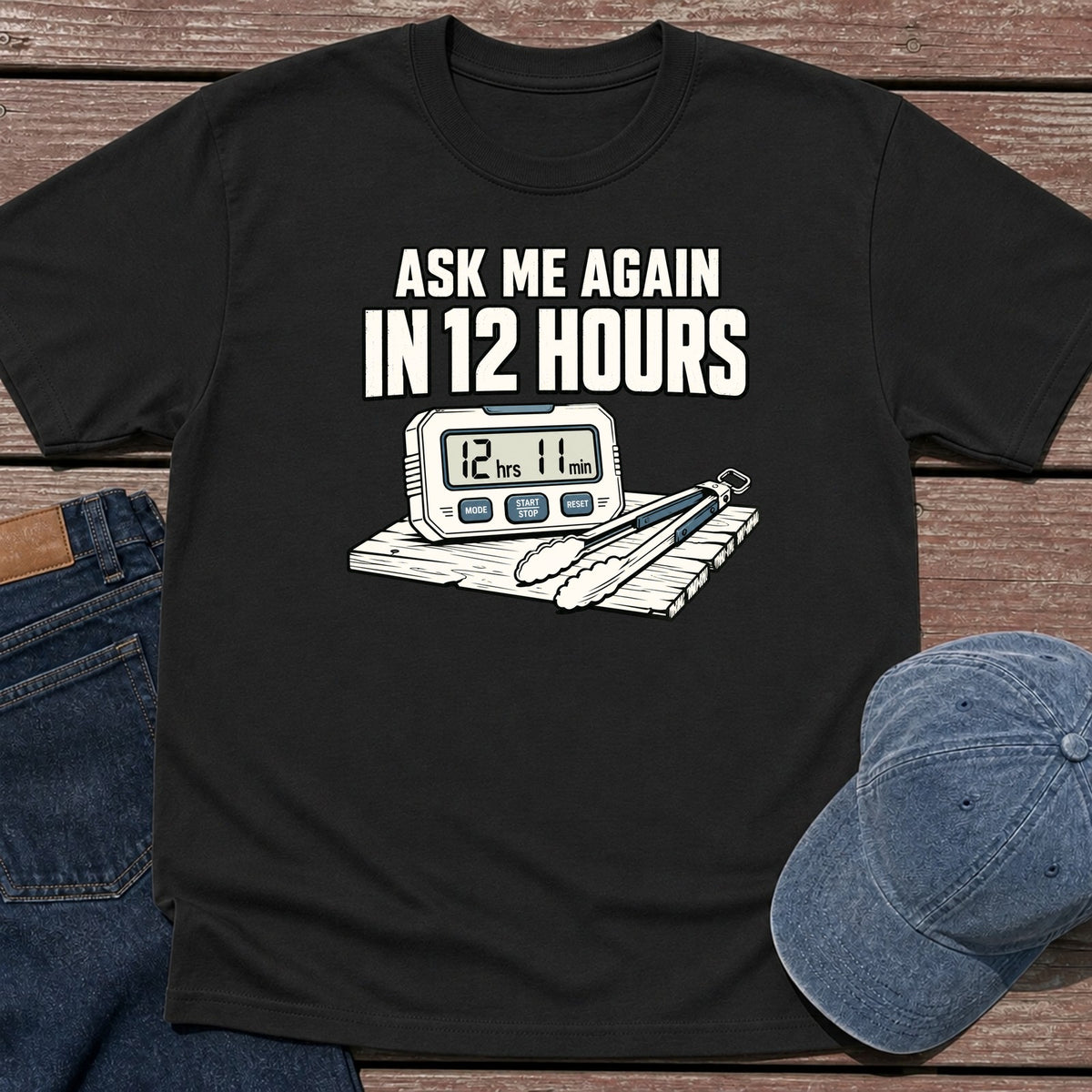 12 Hours T-Shirt - Black