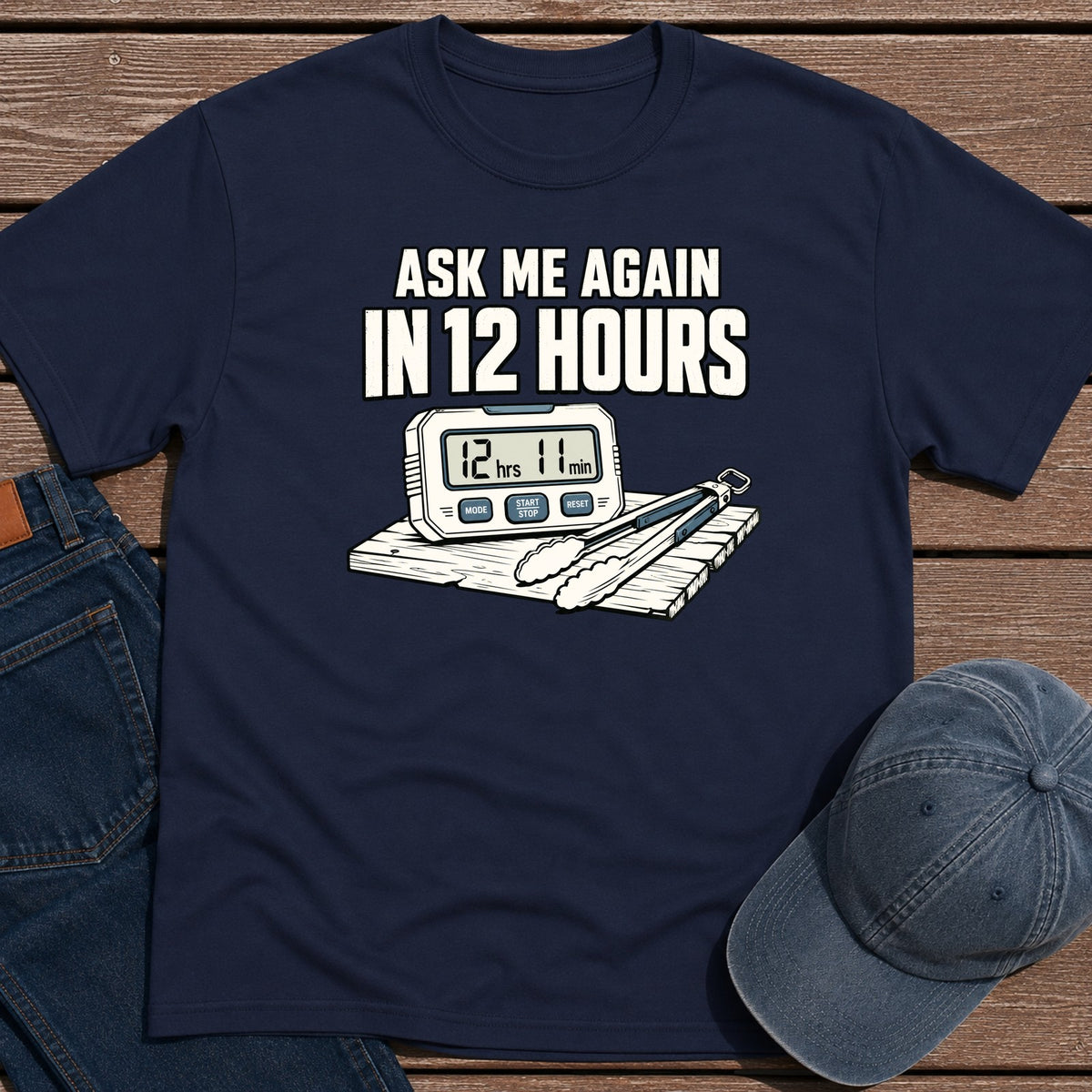 12 Hours T-Shirt - Navy