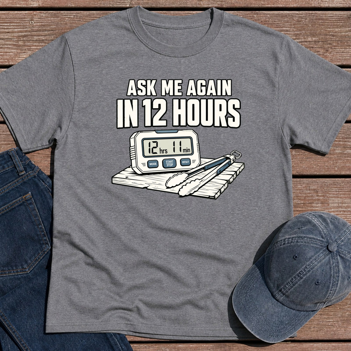 12 Hours T-Shirt - Tweed