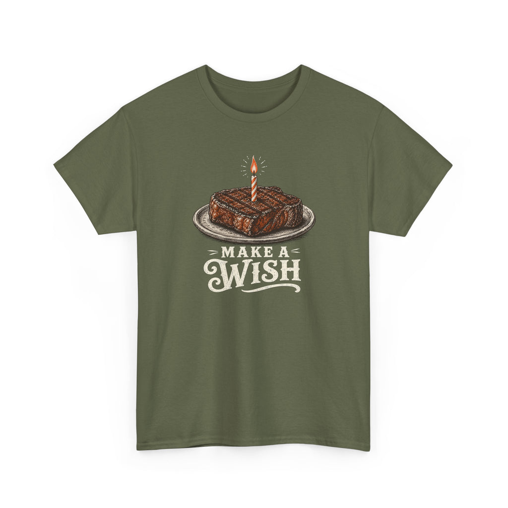 Make a Wish Steak Birthday T-Shirt