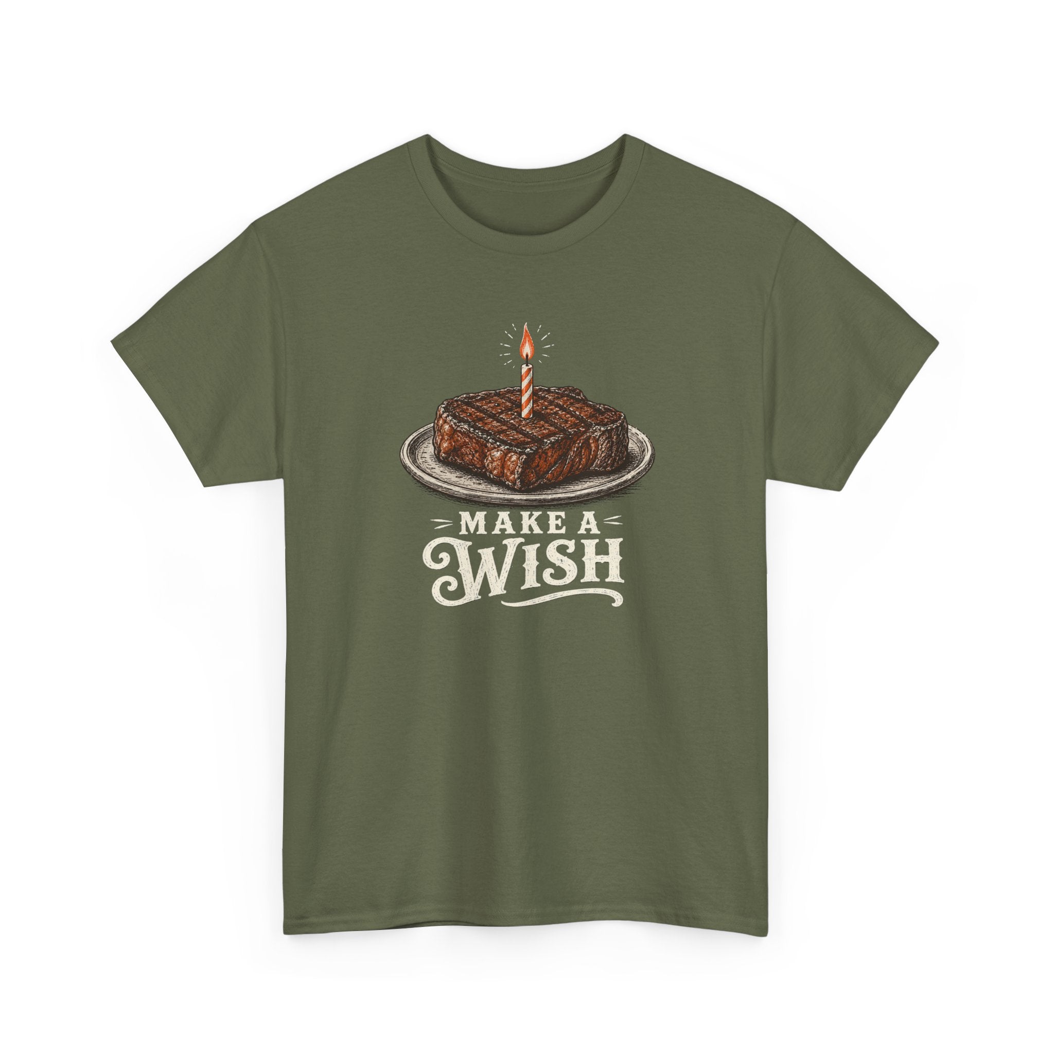 Make a Wish Steak Birthday T-Shirt