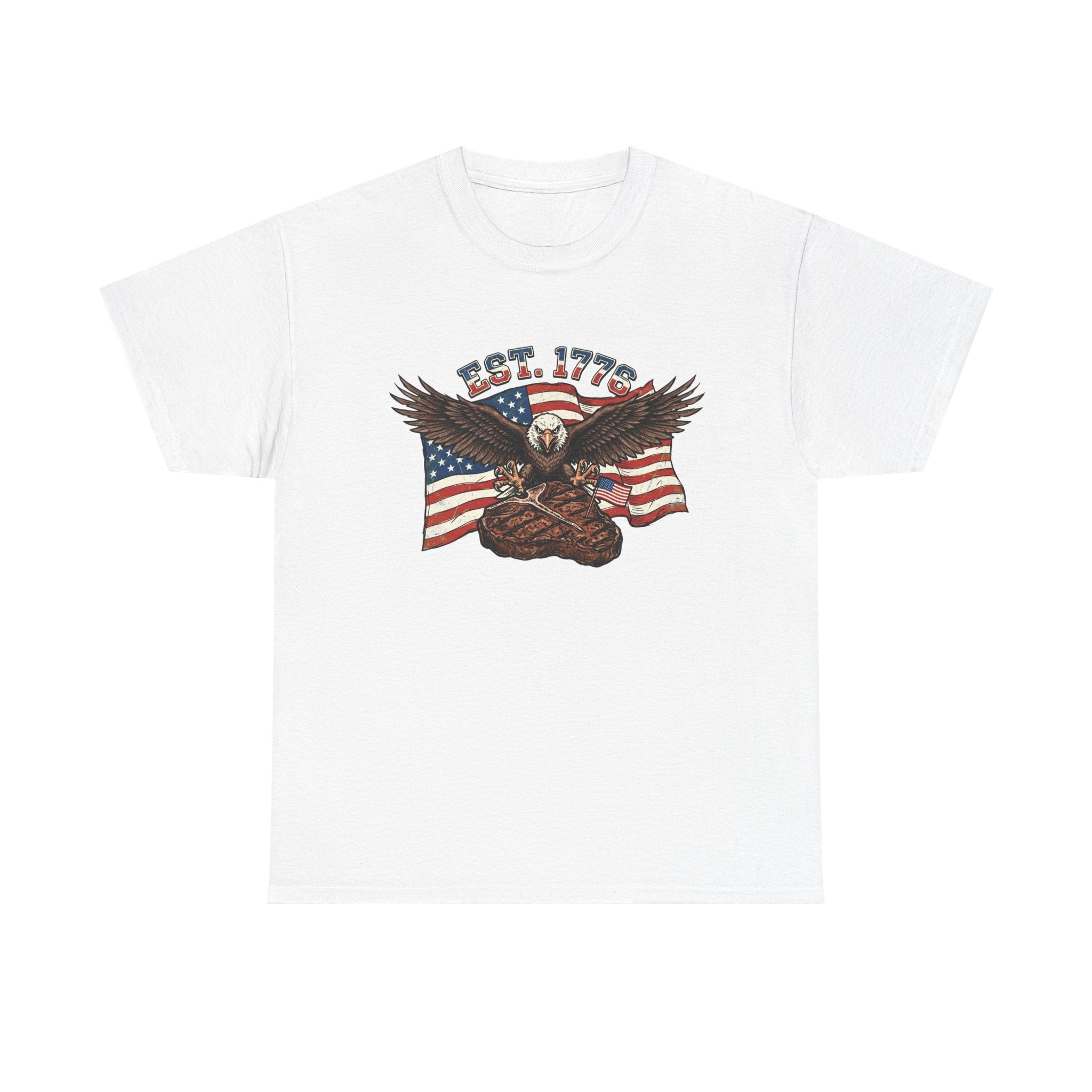 Bald Eagle & Porterhouse Patriotic T-Shirt