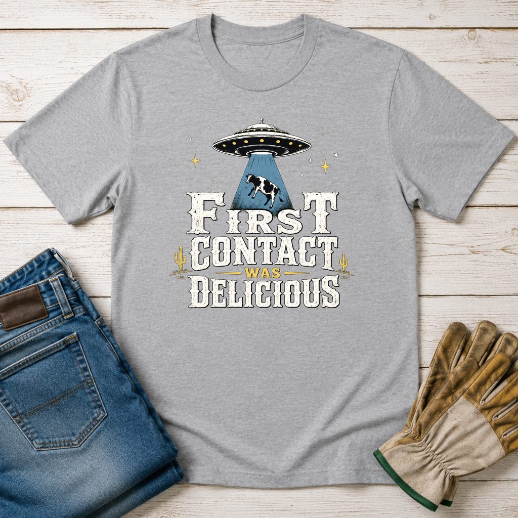 First Contact Cow T-Shirt