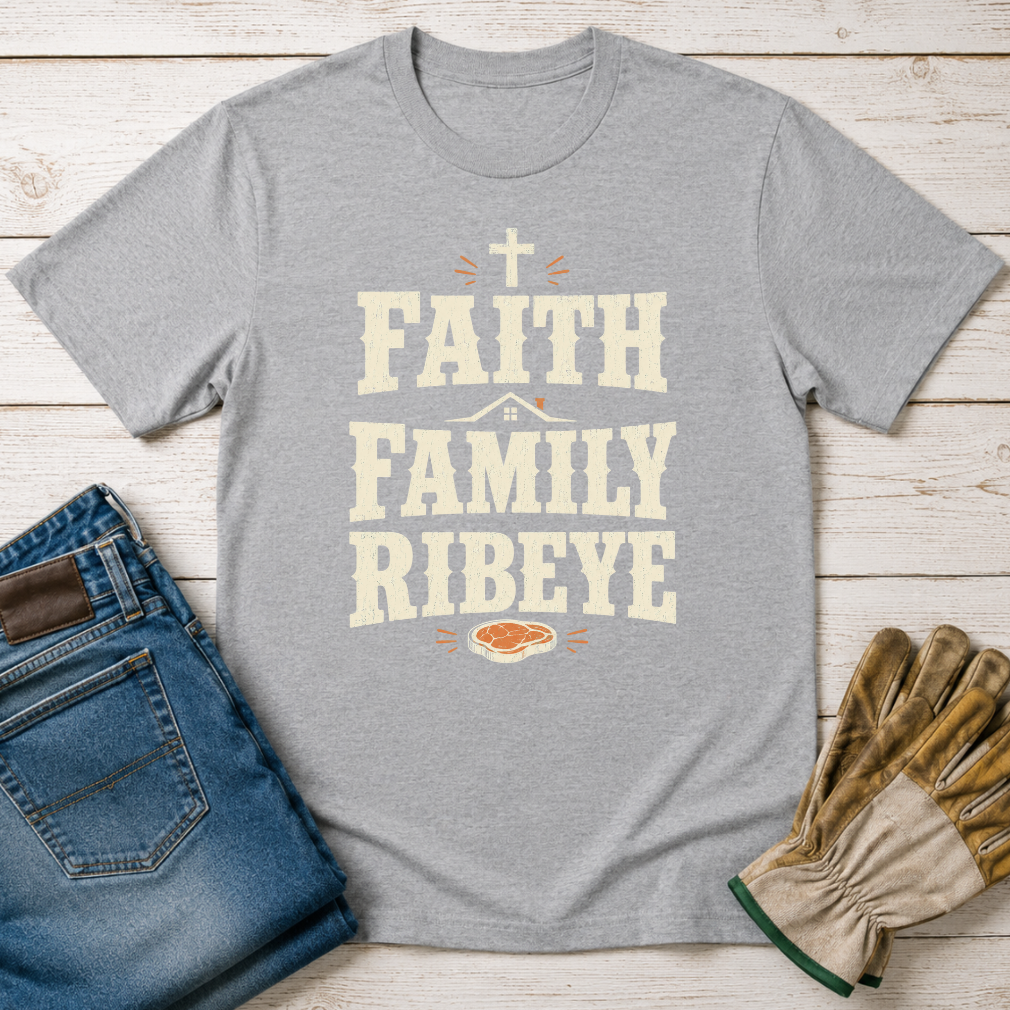 Faith Family Ribeye T-Shirt