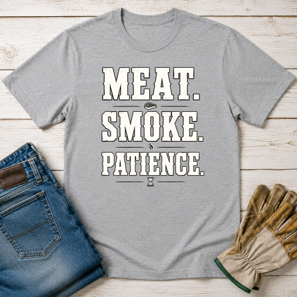 Meat Smoke Patience T-Shirt
