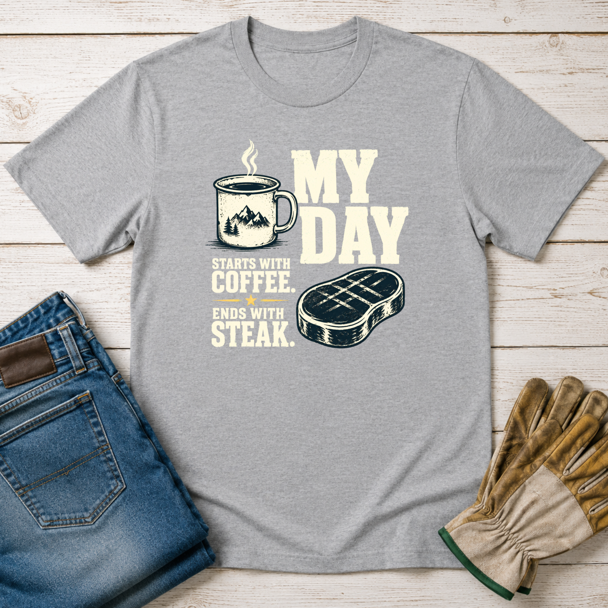 Day Start & End T-Shirt