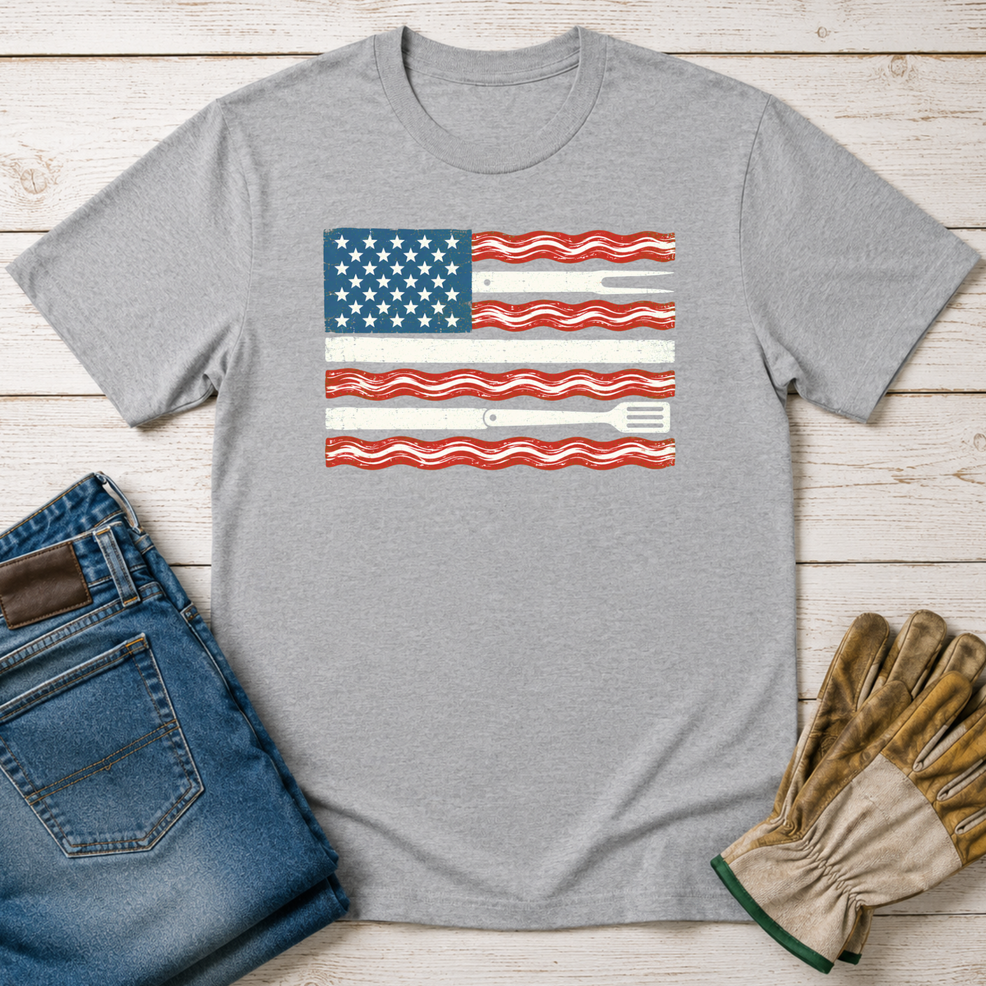 Bacon Flag T-Shirt
