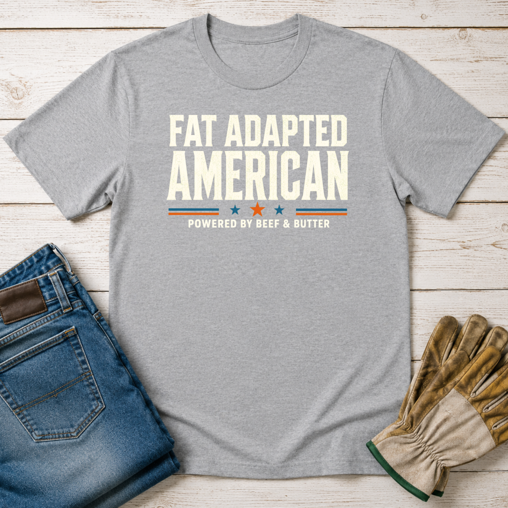 Fat Adapted American T-Shirt