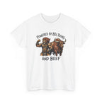 Powered by 80s Cartoons and Beef T-Shirt