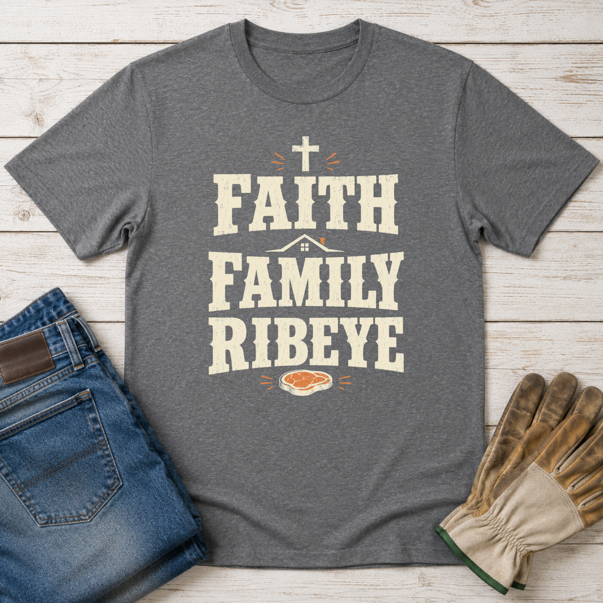 Faith Family Ribeye T-Shirt