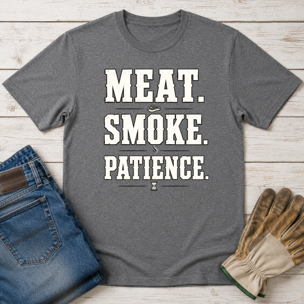 Meat Smoke Patience T-Shirt