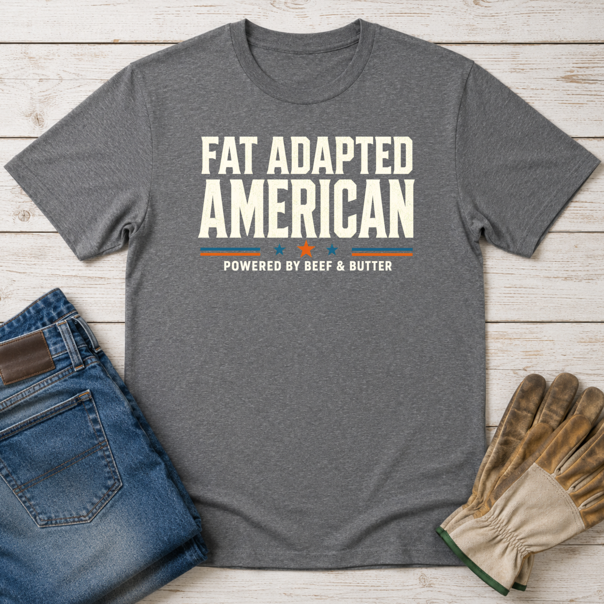 Fat Adapted American T-Shirt