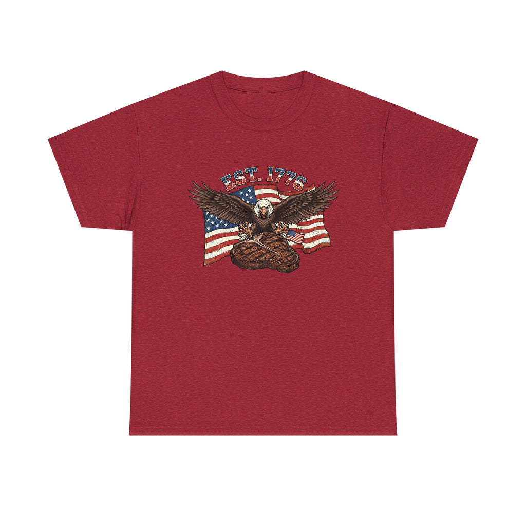 Bald Eagle & Porterhouse Patriotic T-Shirt