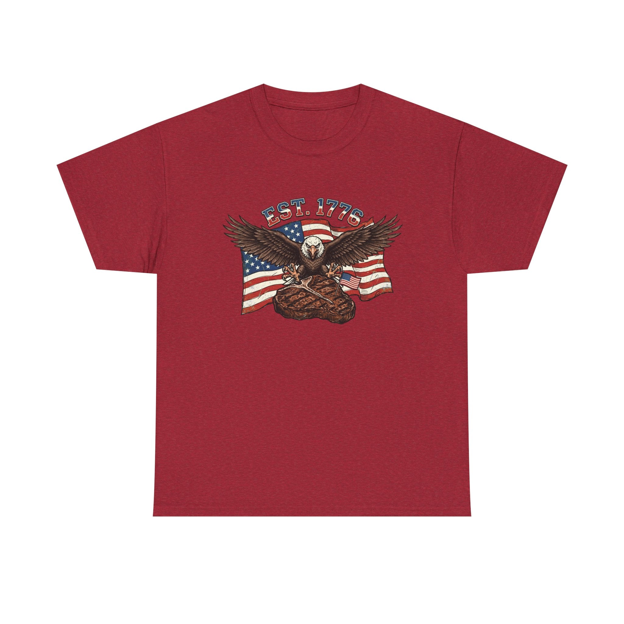 Bald Eagle & Porterhouse Patriotic T-Shirt