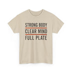Strong Body Clear Mind Full Plate T-Shirt