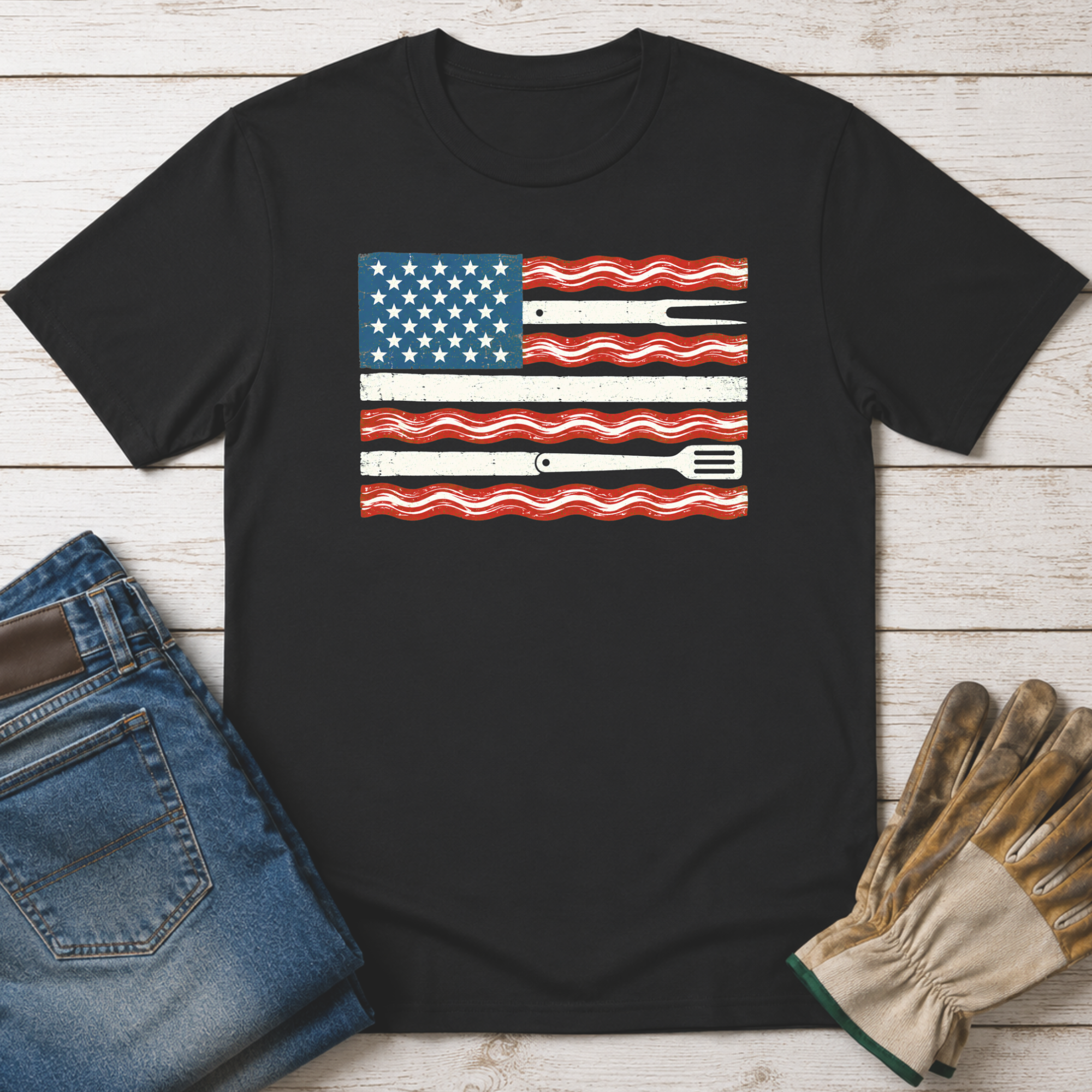 Bacon Flag T-Shirt