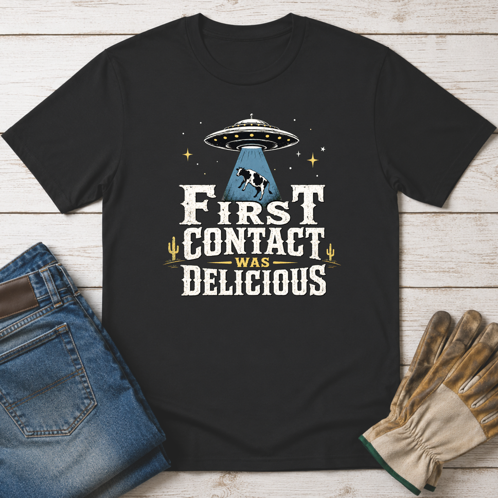 First Contact Cow T-Shirt