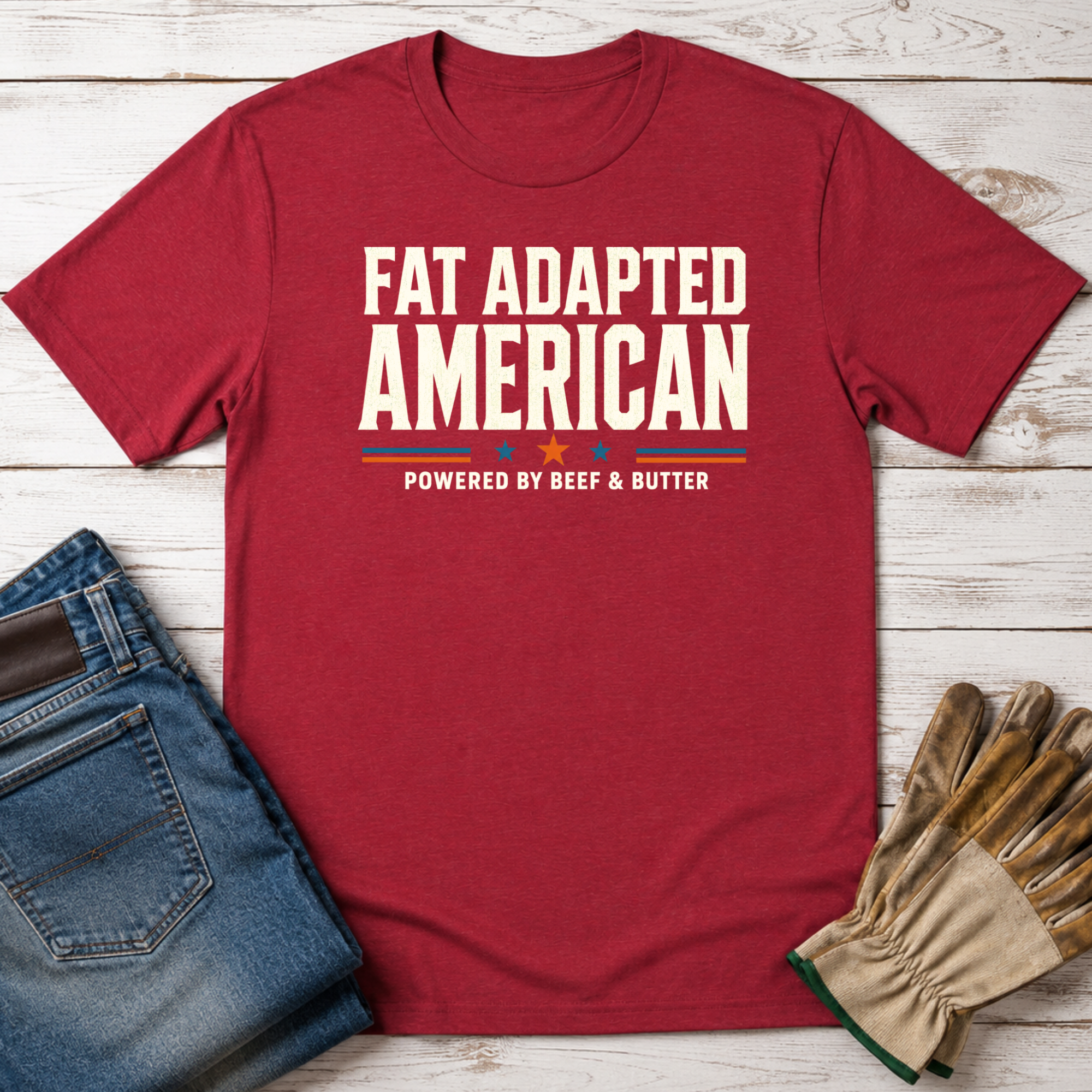 Fat Adapted American T-Shirt