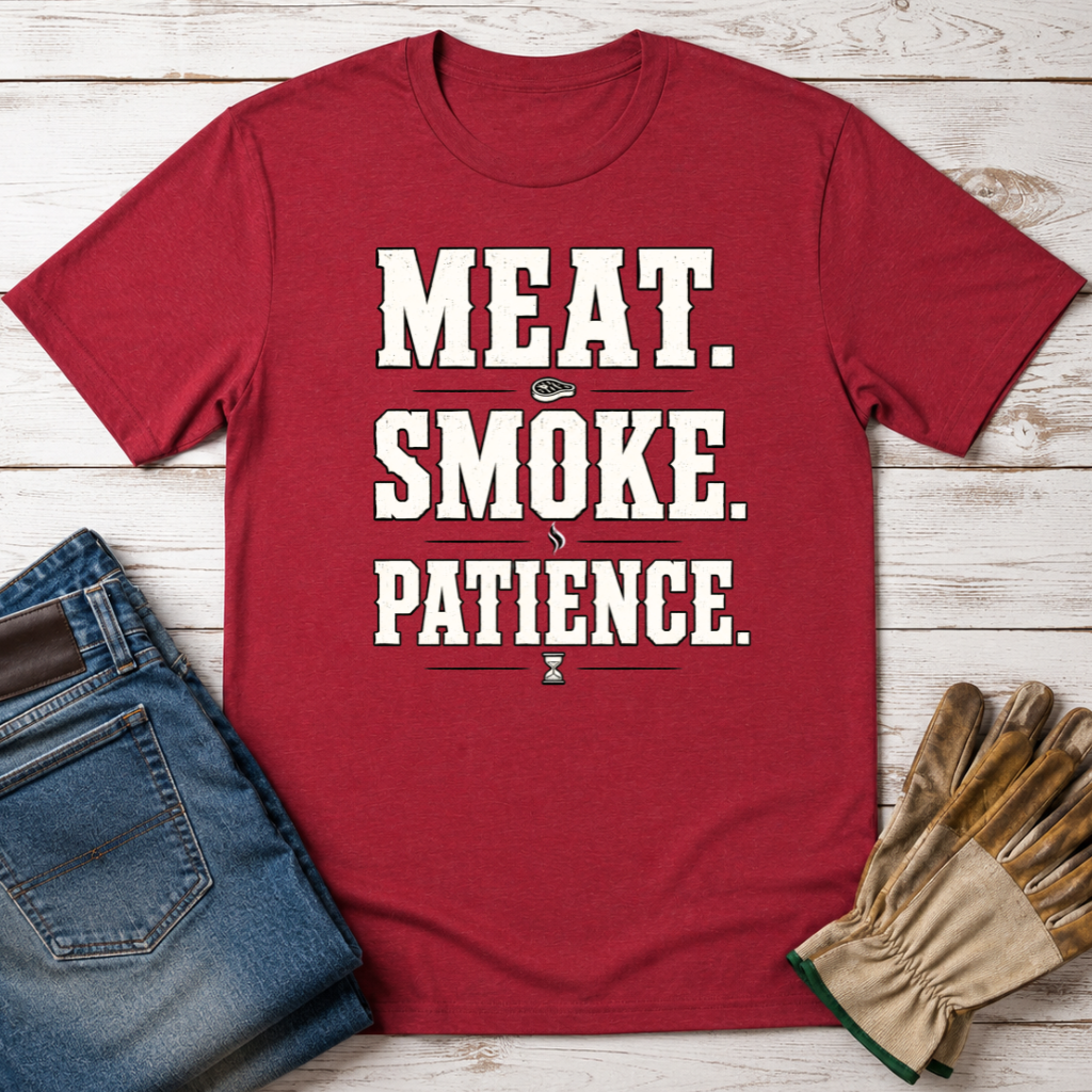 Meat Smoke Patience T-Shirt