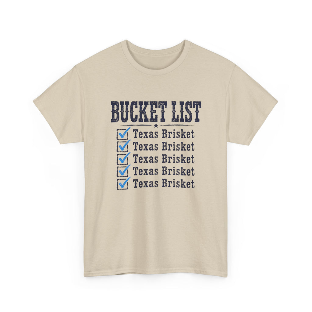 Texas Brisket Bucket List T-Shirt