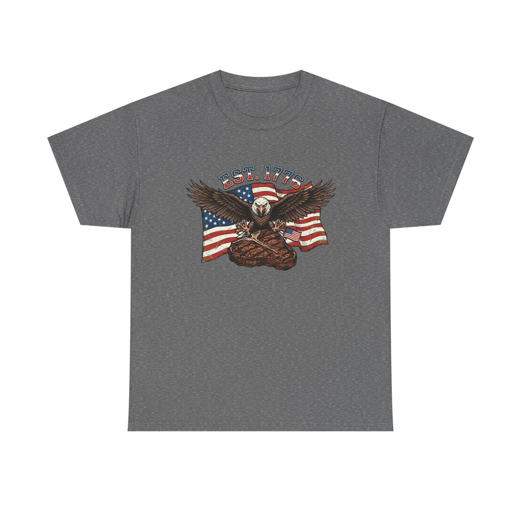 Bald Eagle & Porterhouse Patriotic T-Shirt