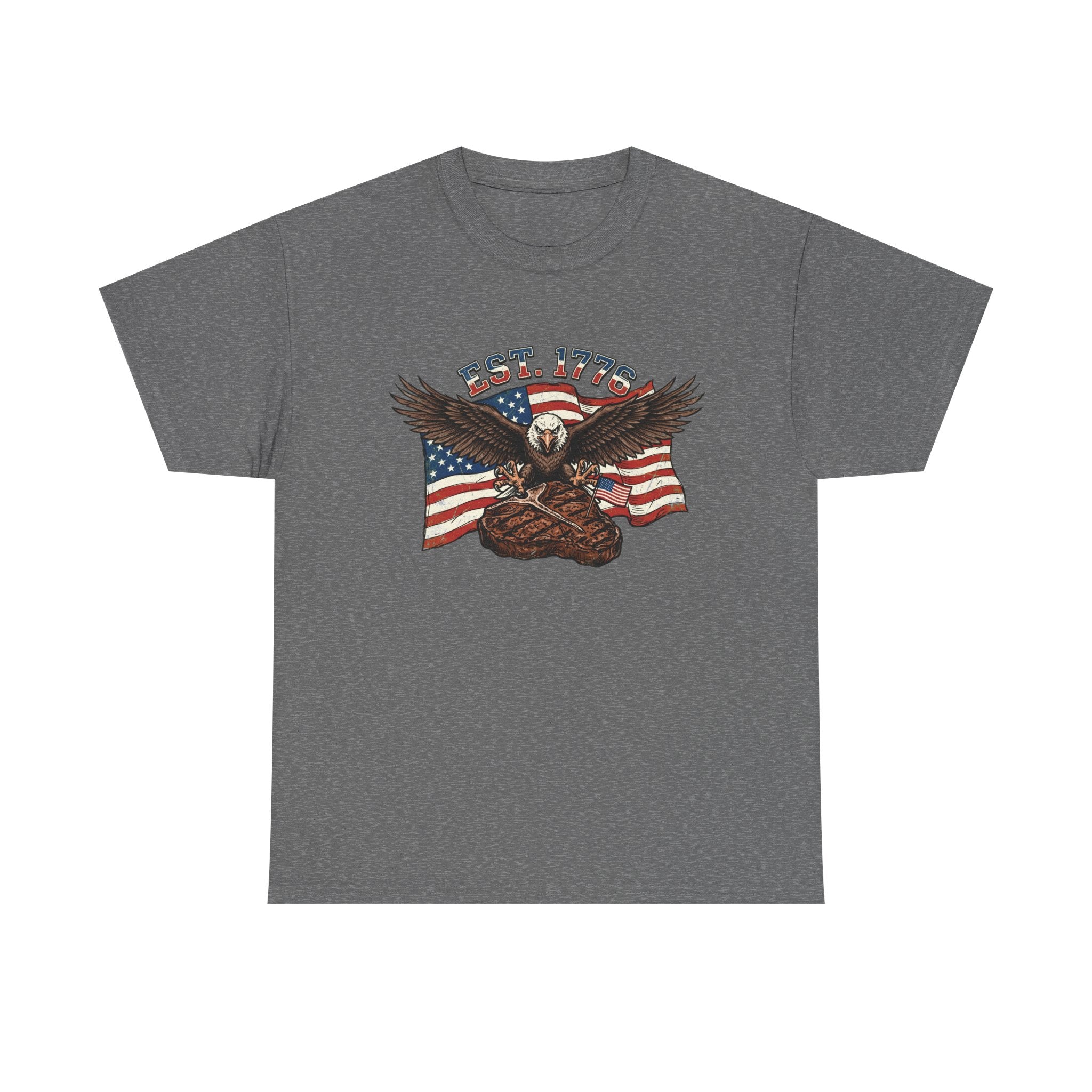 Bald Eagle & Porterhouse Patriotic T-Shirt