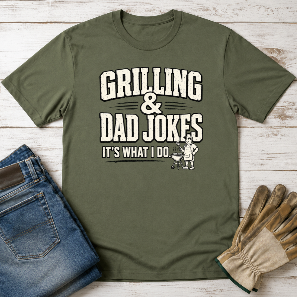 Grill & Dad Jokes T-Shirt