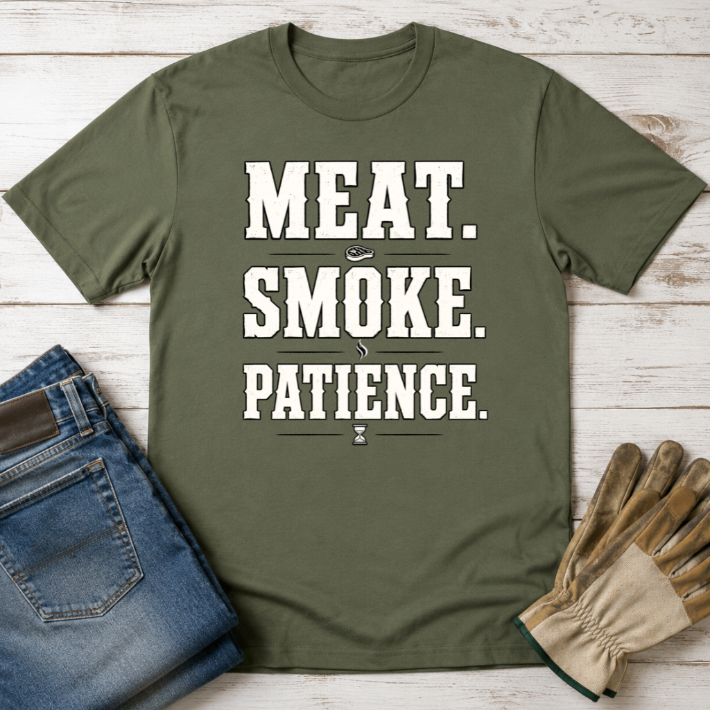 Meat Smoke Patience T-Shirt
