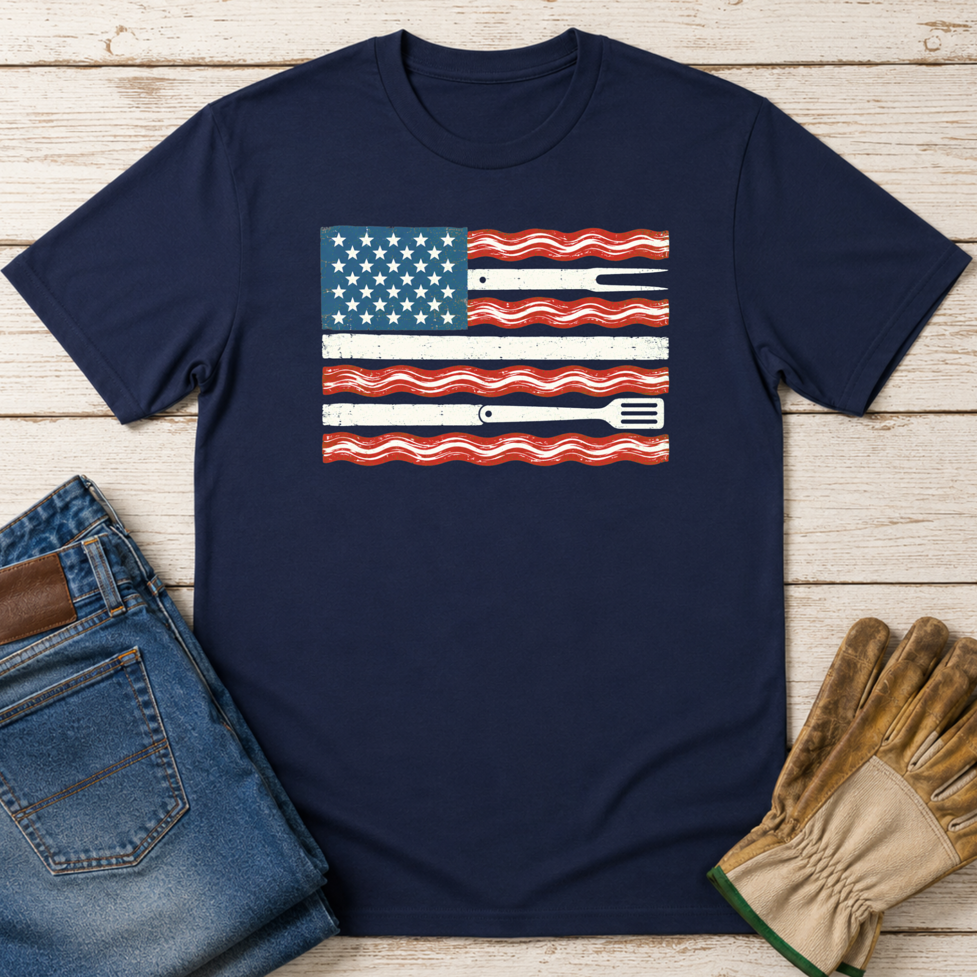 Bacon Flag T-Shirt