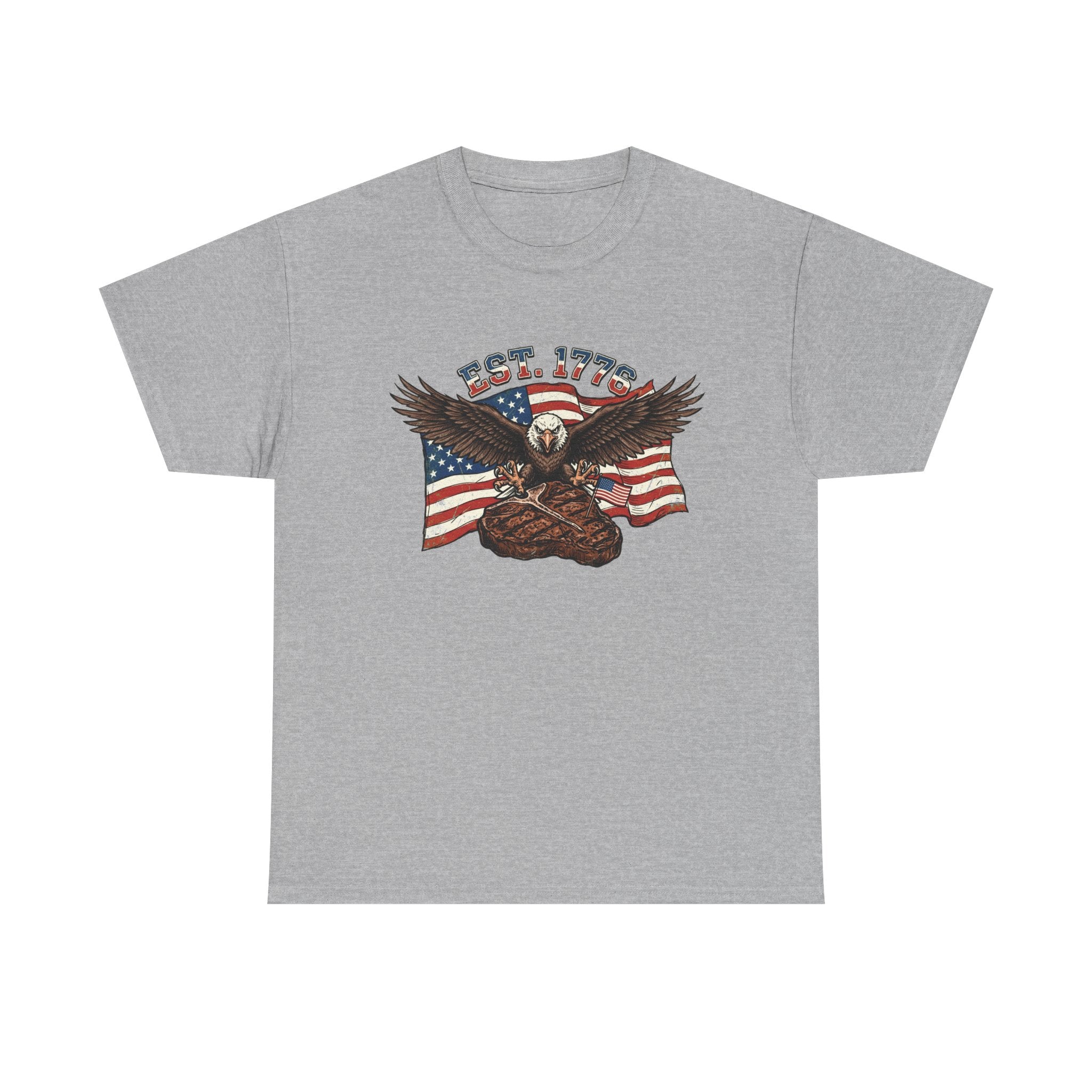 Bald Eagle & Porterhouse Patriotic T-Shirt