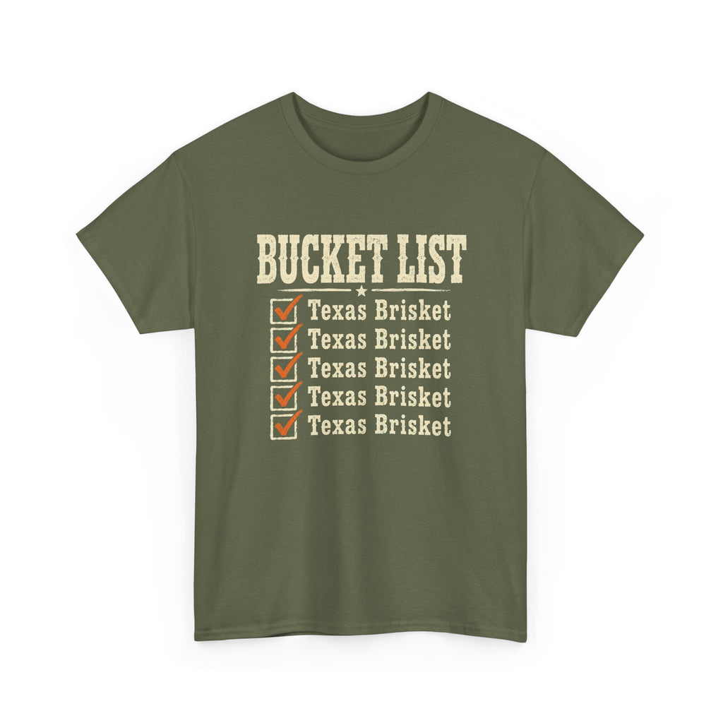 Texas Brisket Bucket List T-Shirt