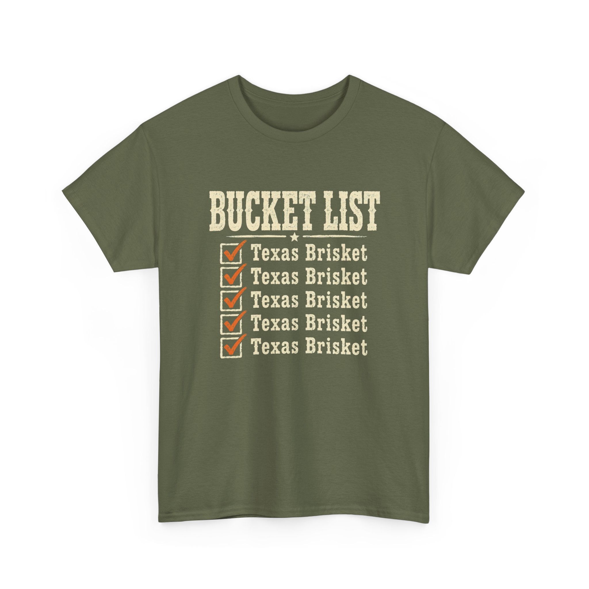 Texas Brisket Bucket List T-Shirt