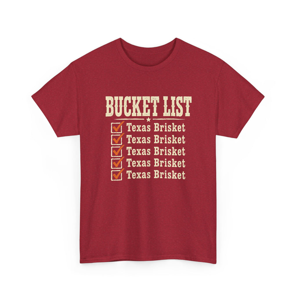 Texas Brisket Bucket List T-Shirt