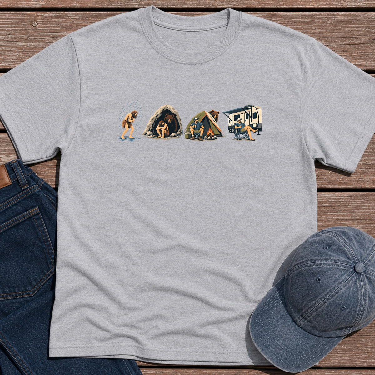Evo Camper T-Shirt - Sport Grey