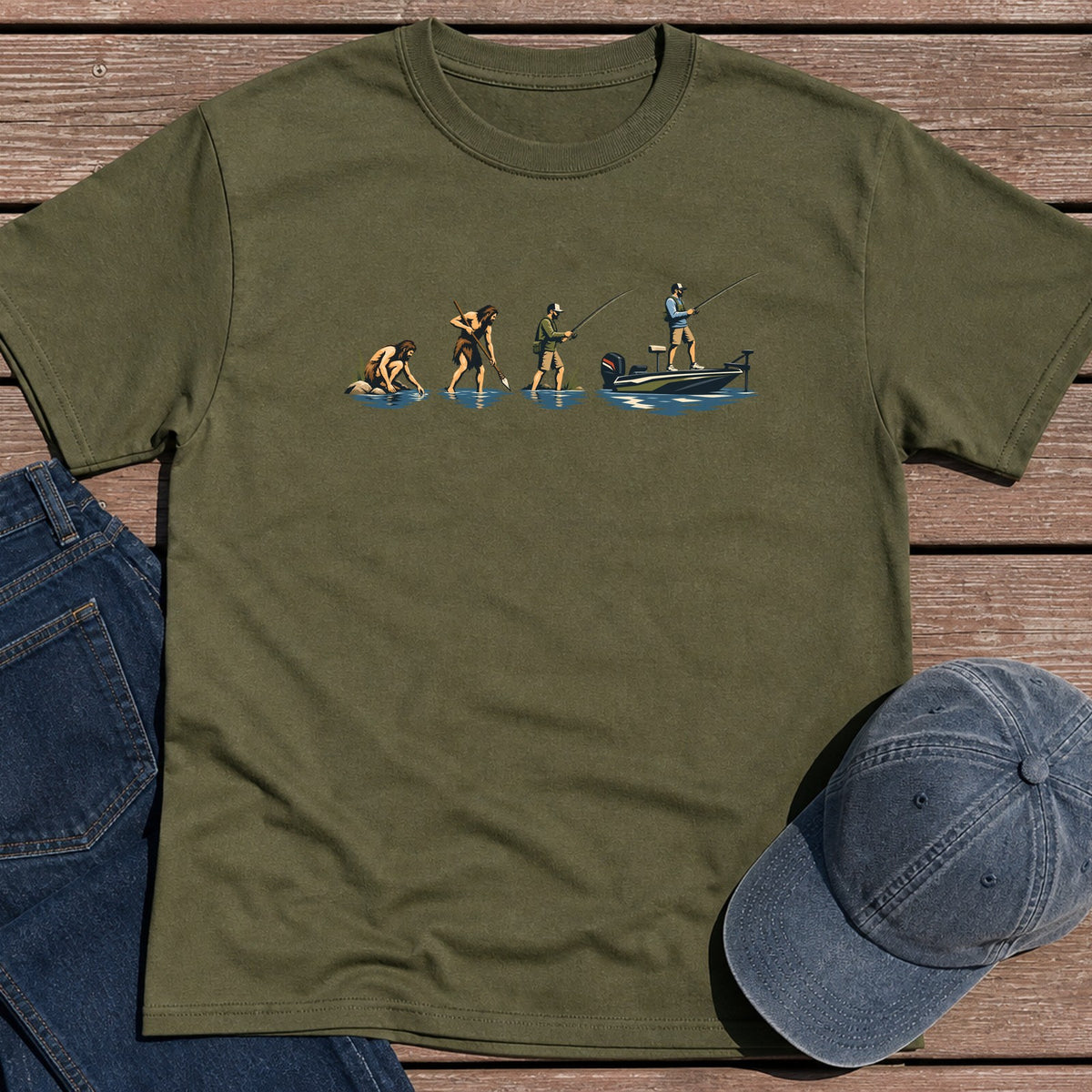 Evo Fisherman T-Shirt - Military Green