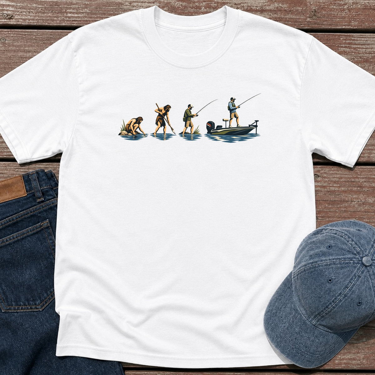 Evo Fisherman T-Shirt - White