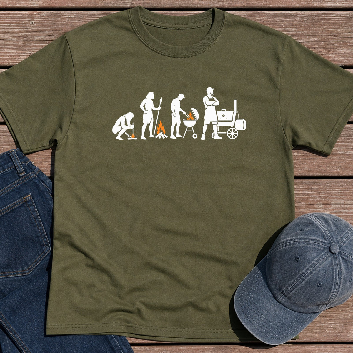 Evo Smoker T-Shirt - Military Green