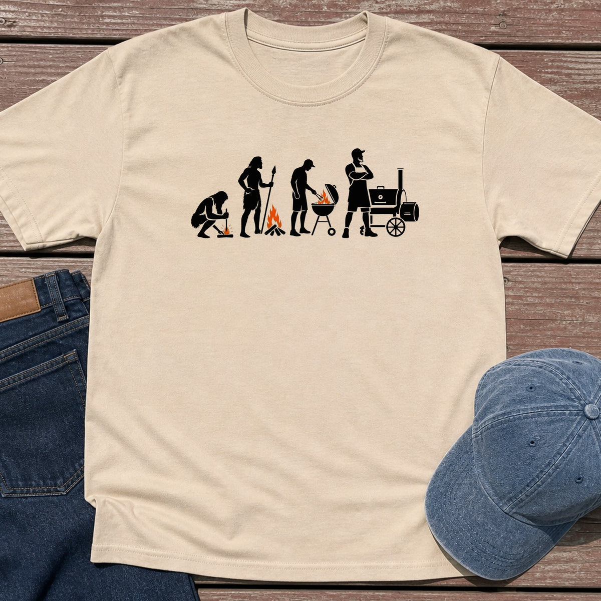 Evo Smoker T-Shirt - Sand