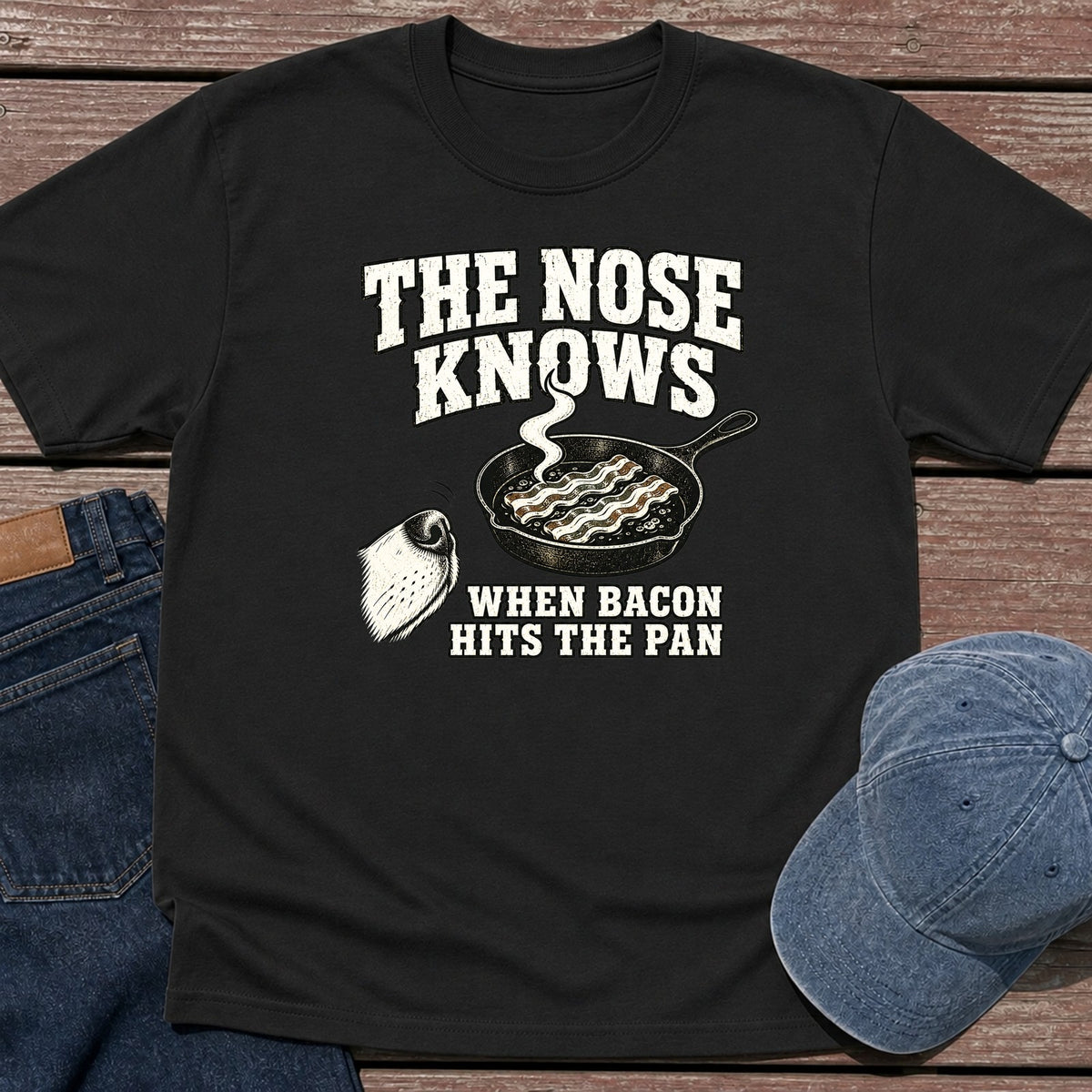 Nose Knows T-Shirt - Black