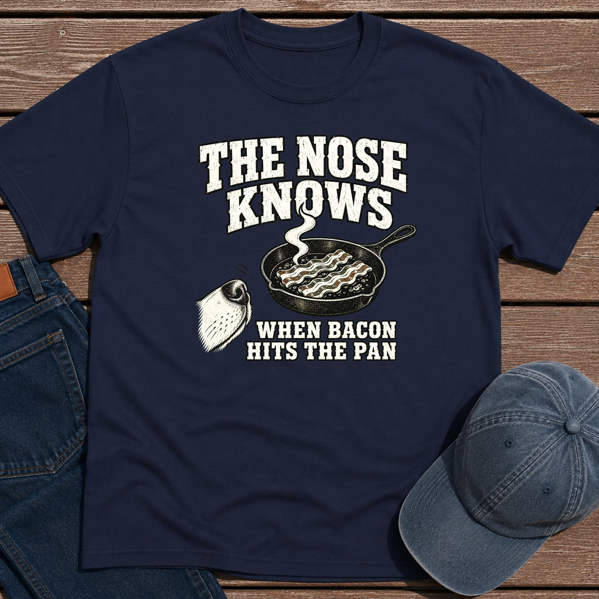 Nose Knows T-Shirt - Navy