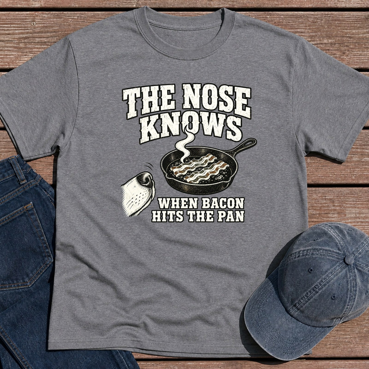 Nose Knows T-Shirt - Tweed