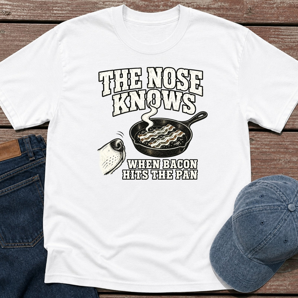 Nose Knows T-Shirt - White