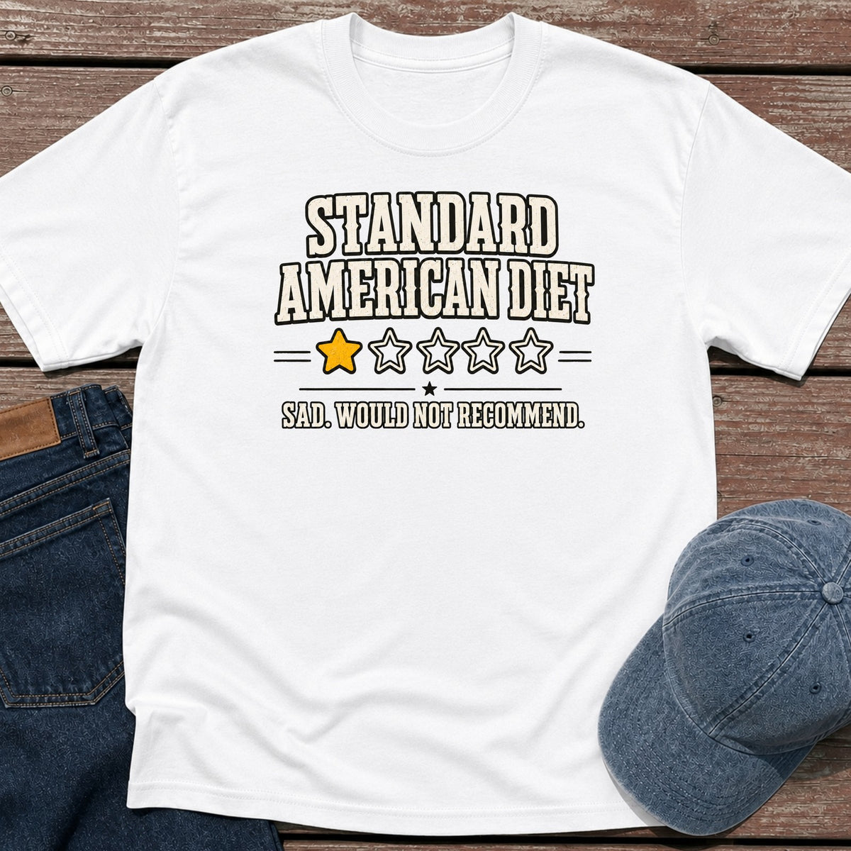 SAD Review T-Shirt - White