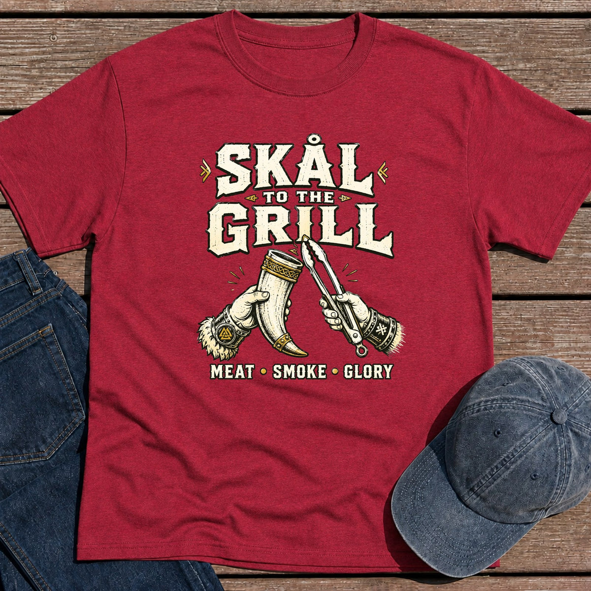 SKAL T-Shirt - Antique Cherry Red