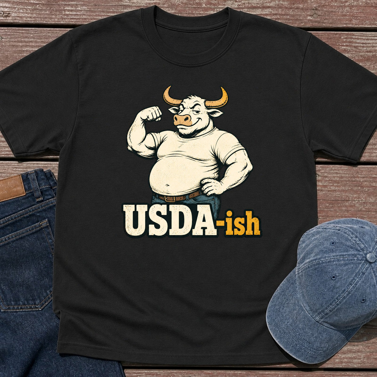 USDA-ish T-Shirt - Black